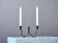 Bronze Art Deco Candelabra, Denmark, 1930s