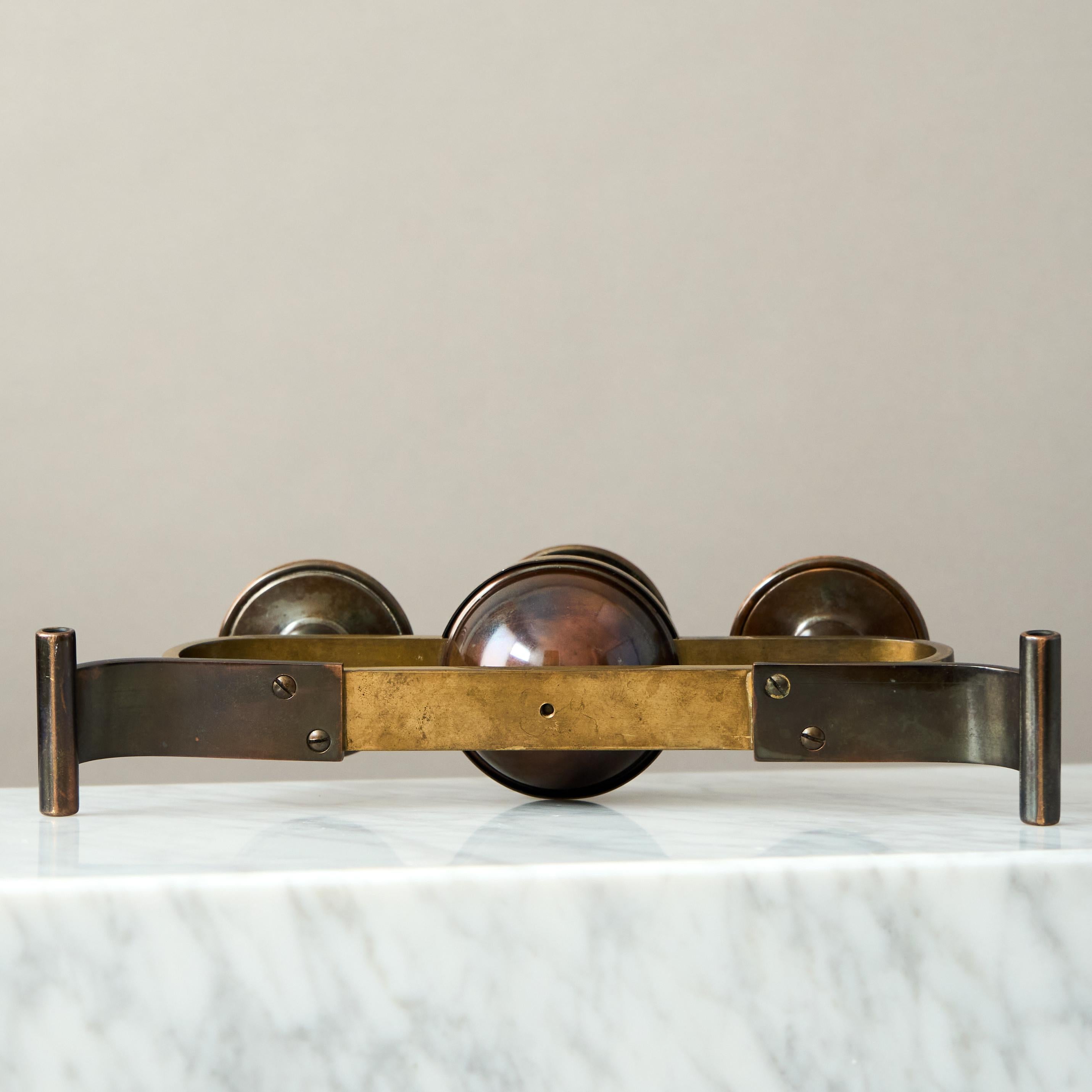 XX secolo Candelabro Art Deco in bronzo, Svezia, anni '30 in vendita