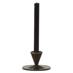 Bronze Art Deco Candle Holder, 1920s