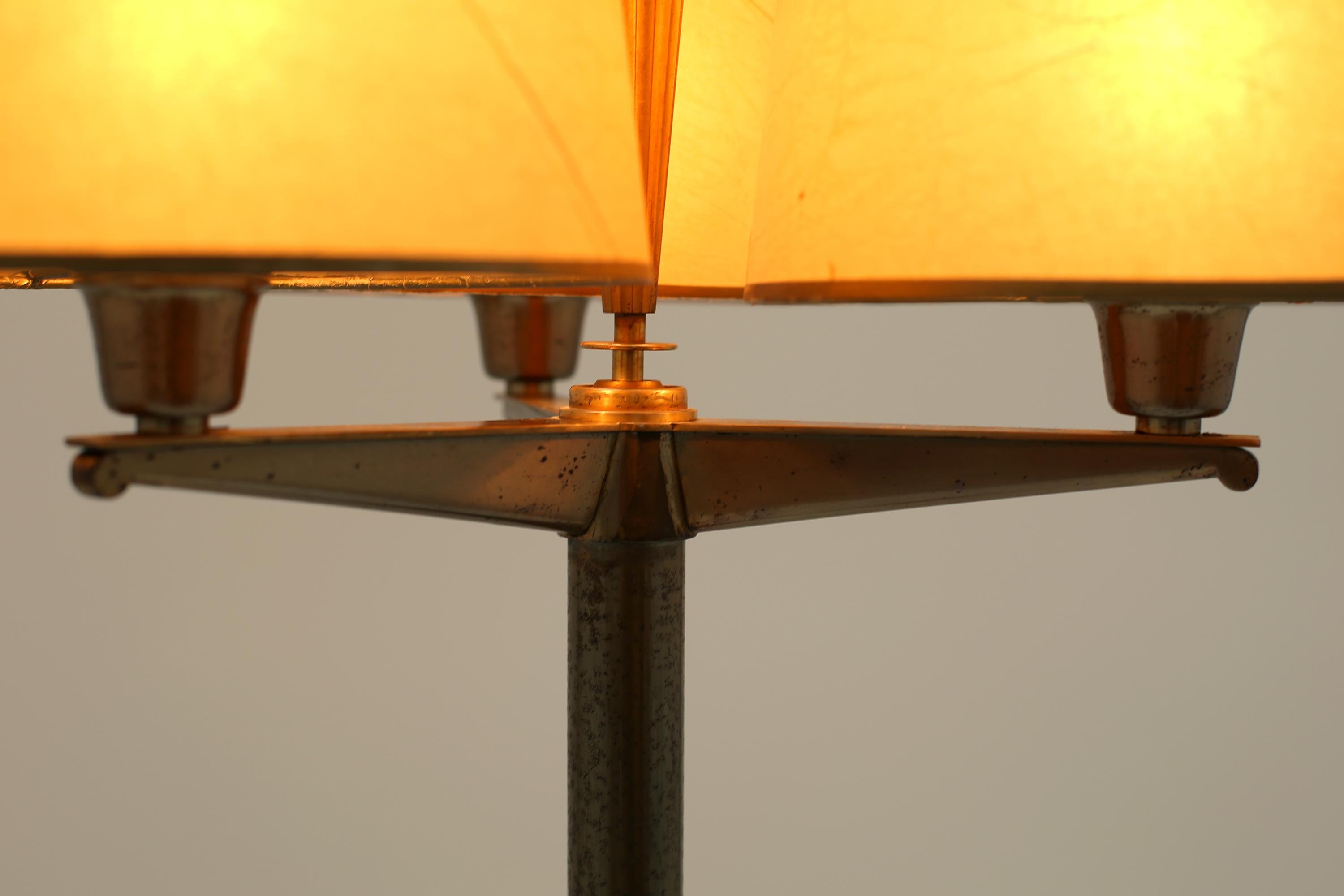 Bronze Art Deco Floor Lamp by Phillipe Genet & Lucien Michon 3