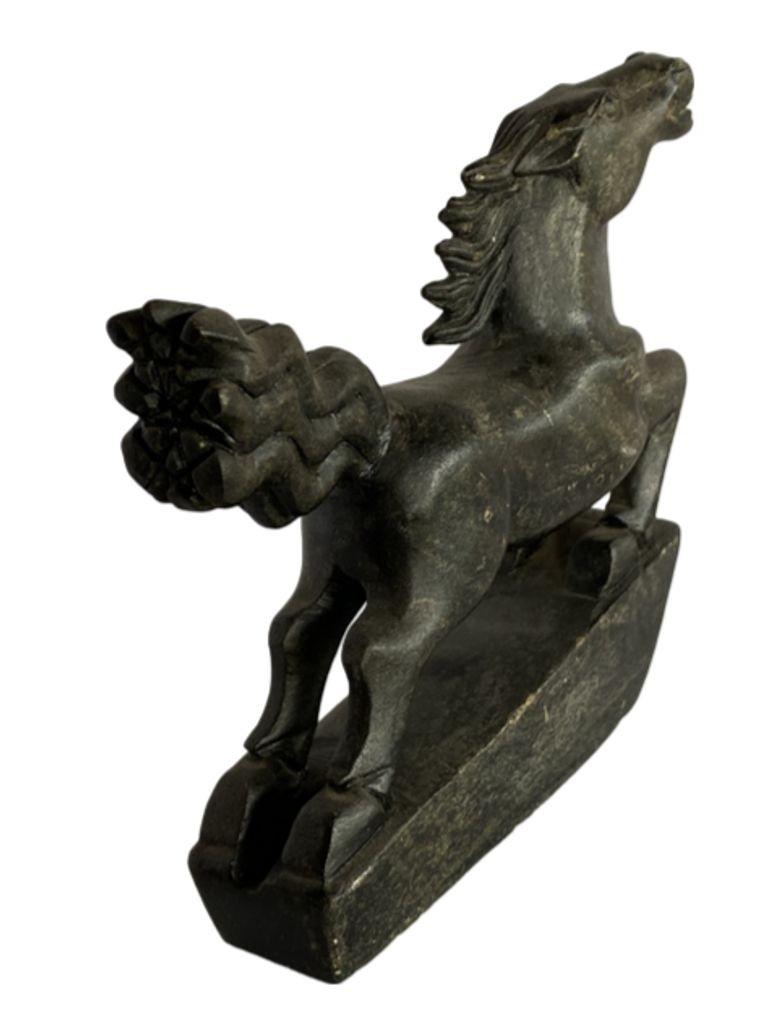 Bronze Art Deco Galloping Horse Briefbeschwerer Skulptur im Angebot 1