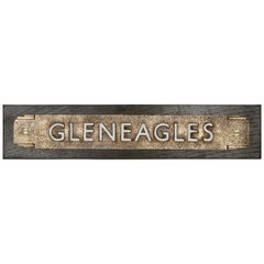 Bronze Art Deco 'Gleneagles' Sign