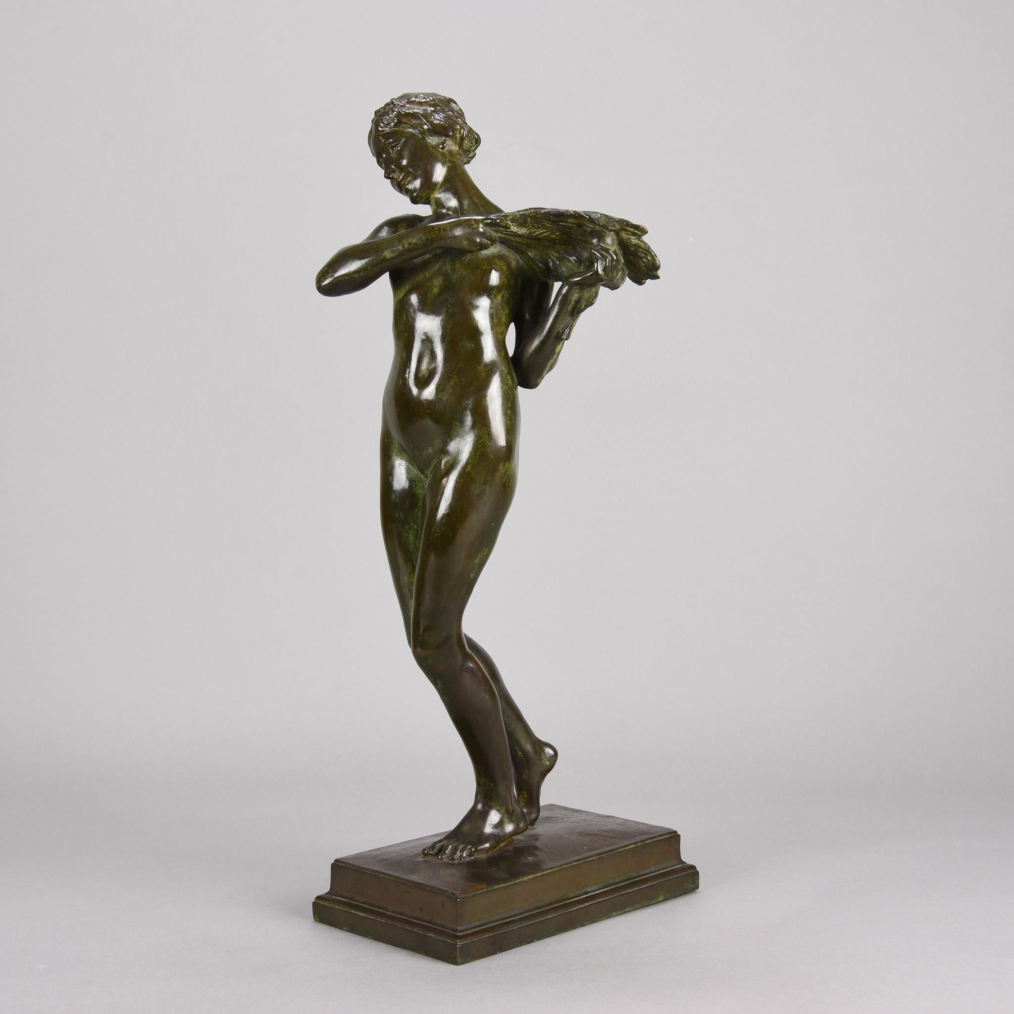 Bronze Art Deco Sculpture Entitled 