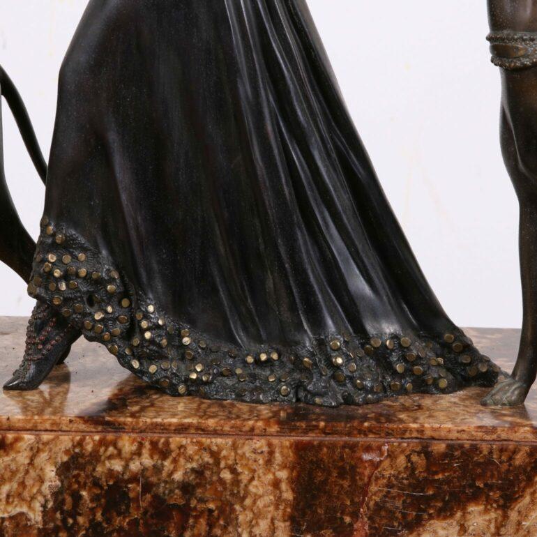 Early 20th Century Bronze Art Deco Statue, “The Guardians” by Georges Gori