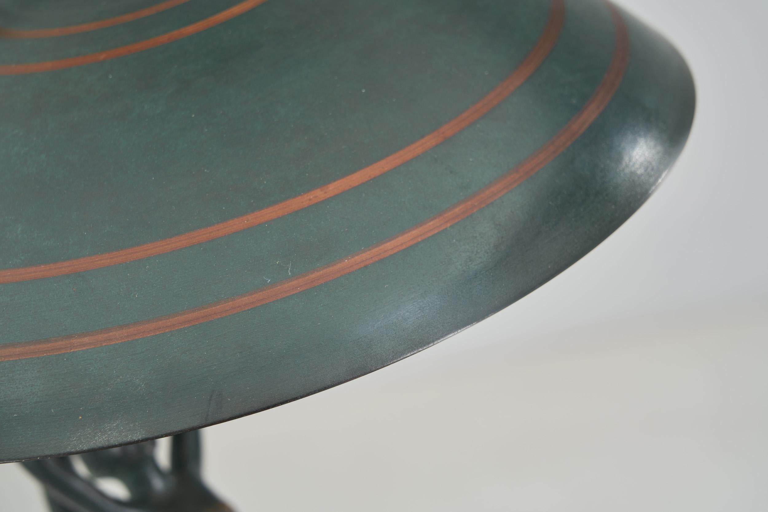 Bronze Art Deco Table Lamp, Europe ca 1930s For Sale 8