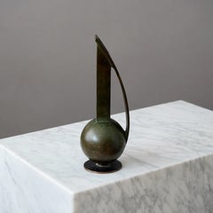 Bronze Art Deco Vase by BOWI, Sweden, 1930s