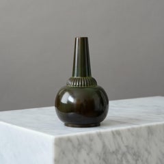 Bronze Art Deco Vase by GAB Guldsmedsaktiebolaget, Sweden, 1930s