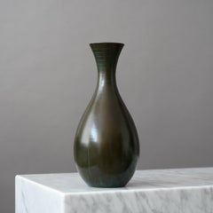 Bronzevase im Art déco-Stil von GAB Guldsmedsaktiebolaget, Schweden, 1930er Jahre