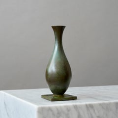 Vaso Art Deco in bronzo di GAB Guldsmedsaktiebolaget, Svezia, anni '30