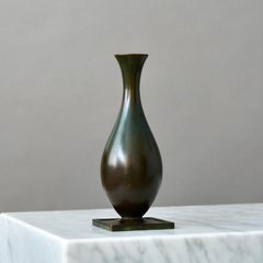 Vase Art déco par GAB Guldsmedsaktiebolaget, Suède, années 1930