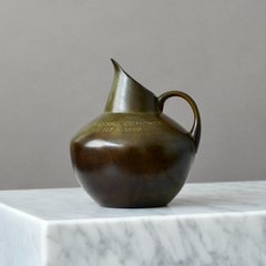 Vaso Art Deco in bronzo di GAB Guldsmedsaktiebolaget, Svezia, anni '30