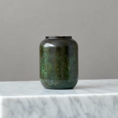 Vaso Art Deco in bronzo di GAB Guldsmedsaktiebolaget, Svezia, anni '30