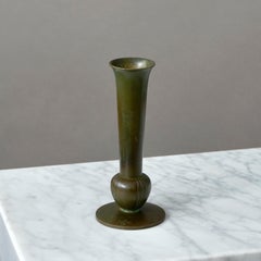 Bronze Art Deco Vase by GAB Guldsmedsaktiebolaget, Sweden, 1930s
