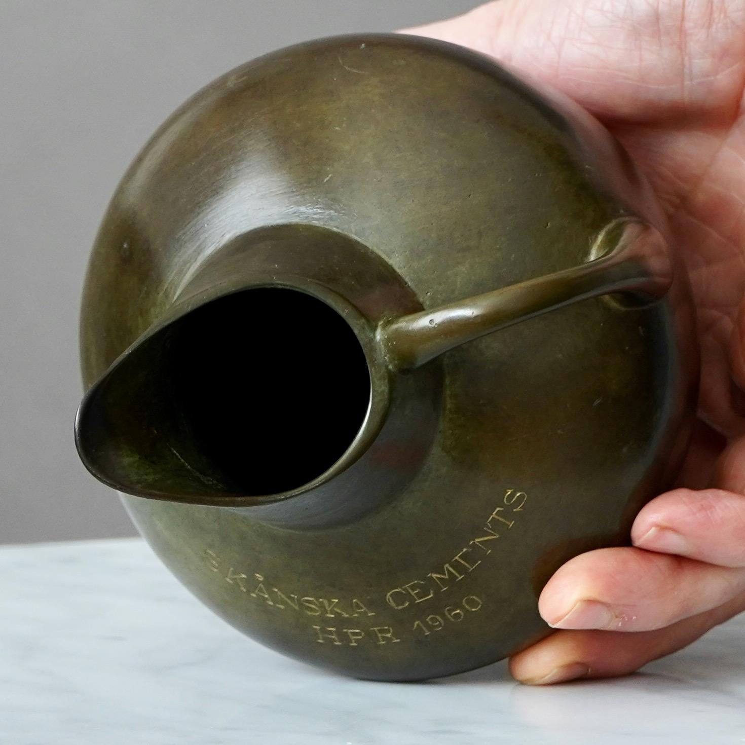 Bronzo Vaso Art Deco in bronzo di GAB Guldsmedsaktiebolaget, Svezia, anni '30 in vendita