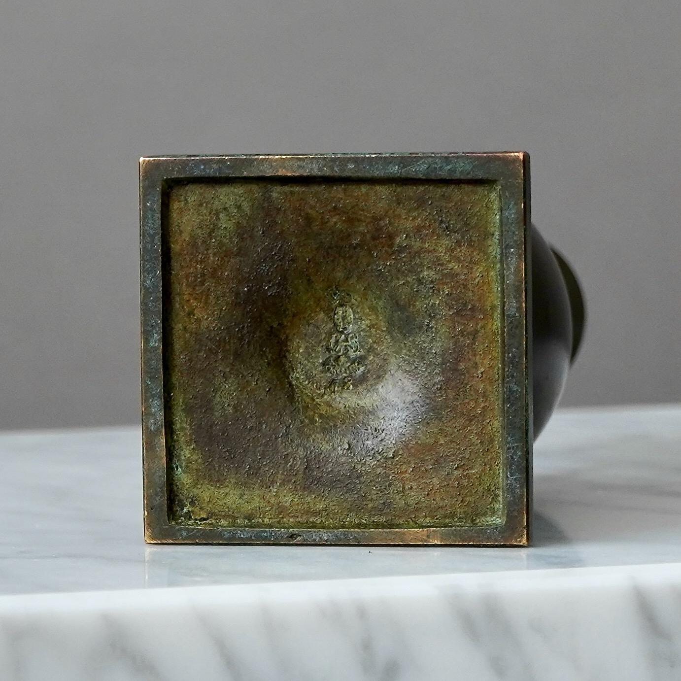 Vaso Art Deco in bronzo di GAB Guldsmedsaktiebolaget, Svezia, anni '30 in vendita 1