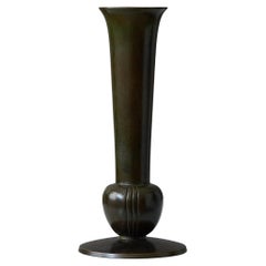 Bronze Art Deco Vase by GAB Guldsmedsaktiebolaget, Sweden, 1930s