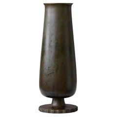 Bronze Art Deco Vase by GAB Guldsmedsaktiebolaget, Sweden, 1930s