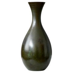Bronzevase im Art déco-Stil von GAB Guldsmedsaktiebolaget, Schweden, 1930er Jahre