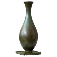Vase Art déco par GAB Guldsmedsaktiebolaget, Suède, années 1930