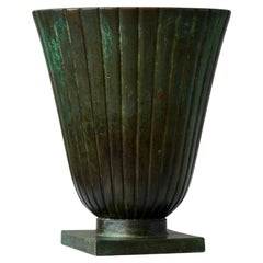 Vase Art déco par GAB Guldsmedsaktiebolaget, Suède, années 1930