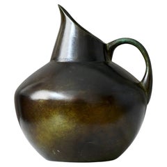 Bronzevase im Art déco-Stil von GAB Guldsmedsaktiebolaget, Schweden, 1930er Jahre