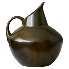 Bronzevase im Art déco-Stil von GAB Guldsmedsaktiebolaget, Schweden, 1930er Jahre