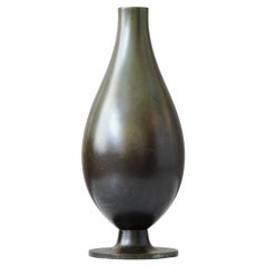Bronze Art Deco Vase by GAB Guldsmedsaktiebolaget, Sweden, 1930s