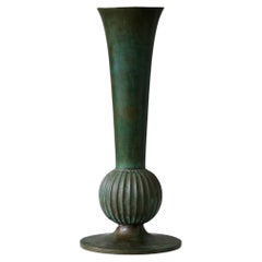 Art-Déco-Vase aus Bronze von Sune Bäckström, Schweden, 1920er Jahre