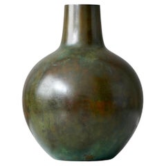 Bronzevase im Art déco-Stil von Sune Backstrom, Schweden, 1920er Jahre