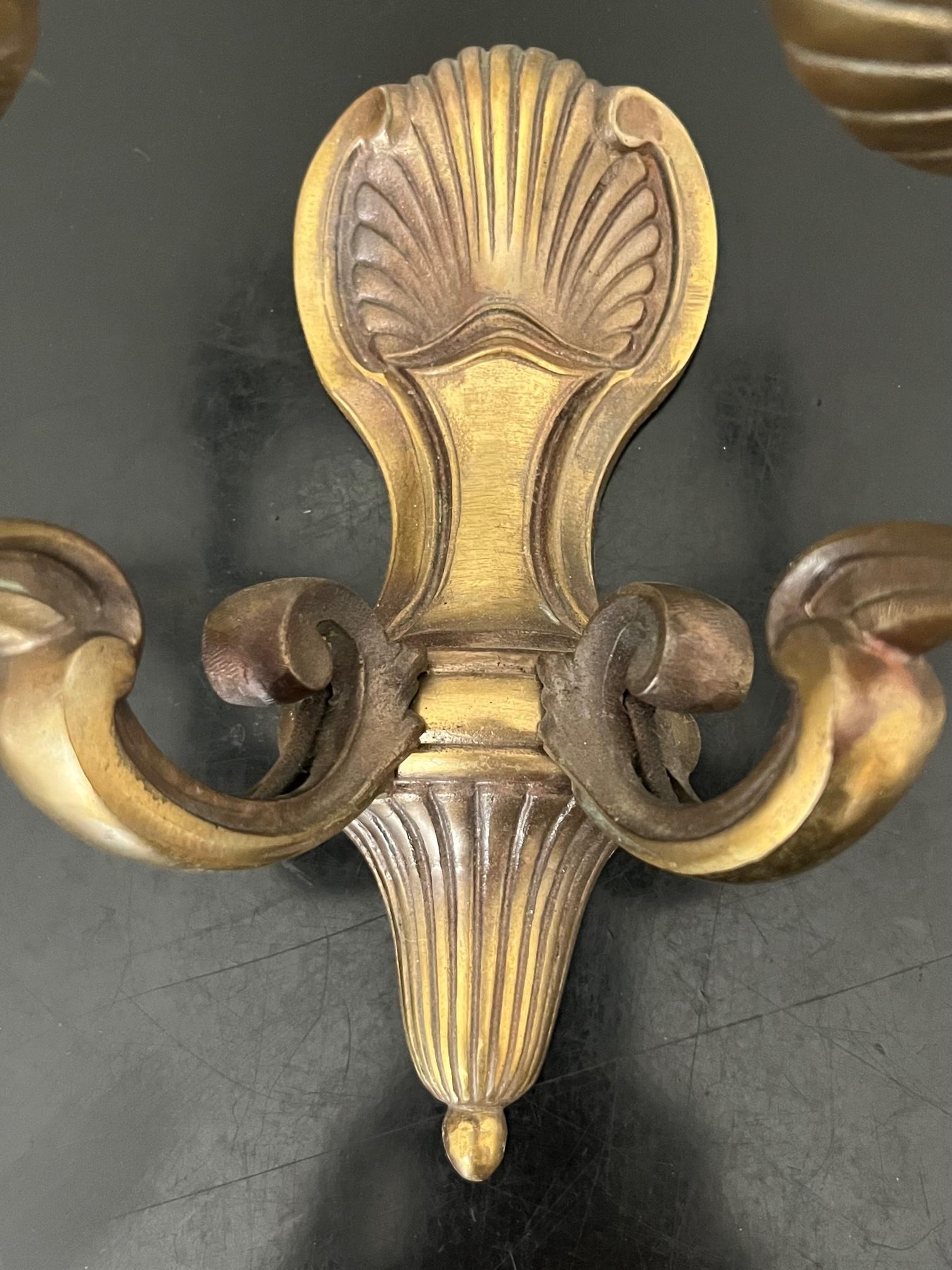 Bronze Art Deco Wall Sconce In Good Condition For Sale In Brooklyn, NY