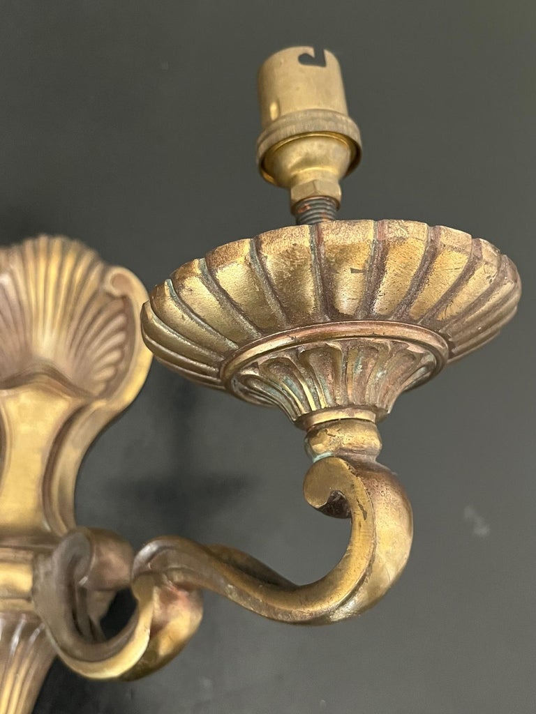 Bronze Art Deco Wall Sconce For Sale at 1stDibs