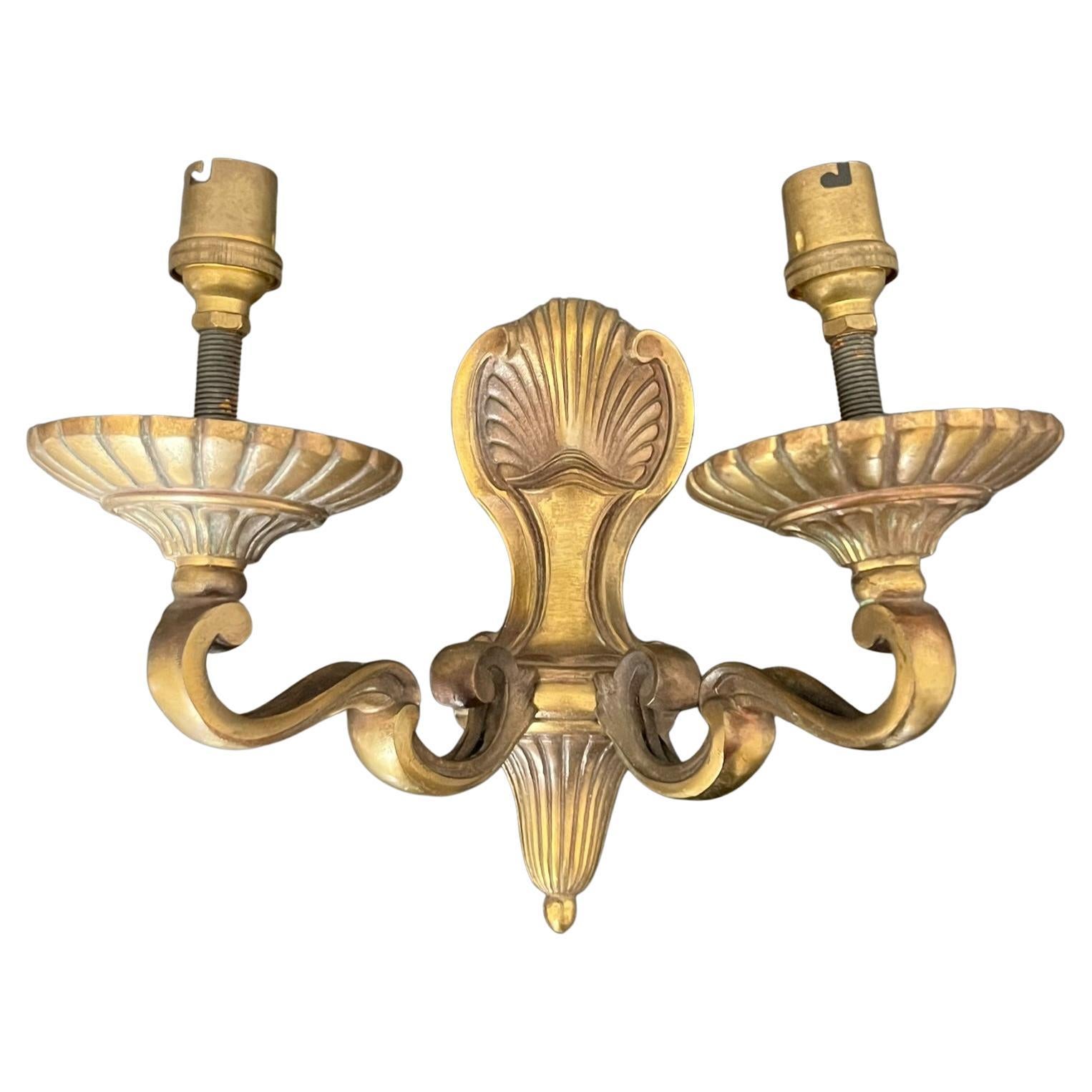 Bronze Art Deco Wall Sconce For Sale