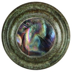Vintage Bronze &  Art Glass Paperweight after Tiffany Studios, 20th C