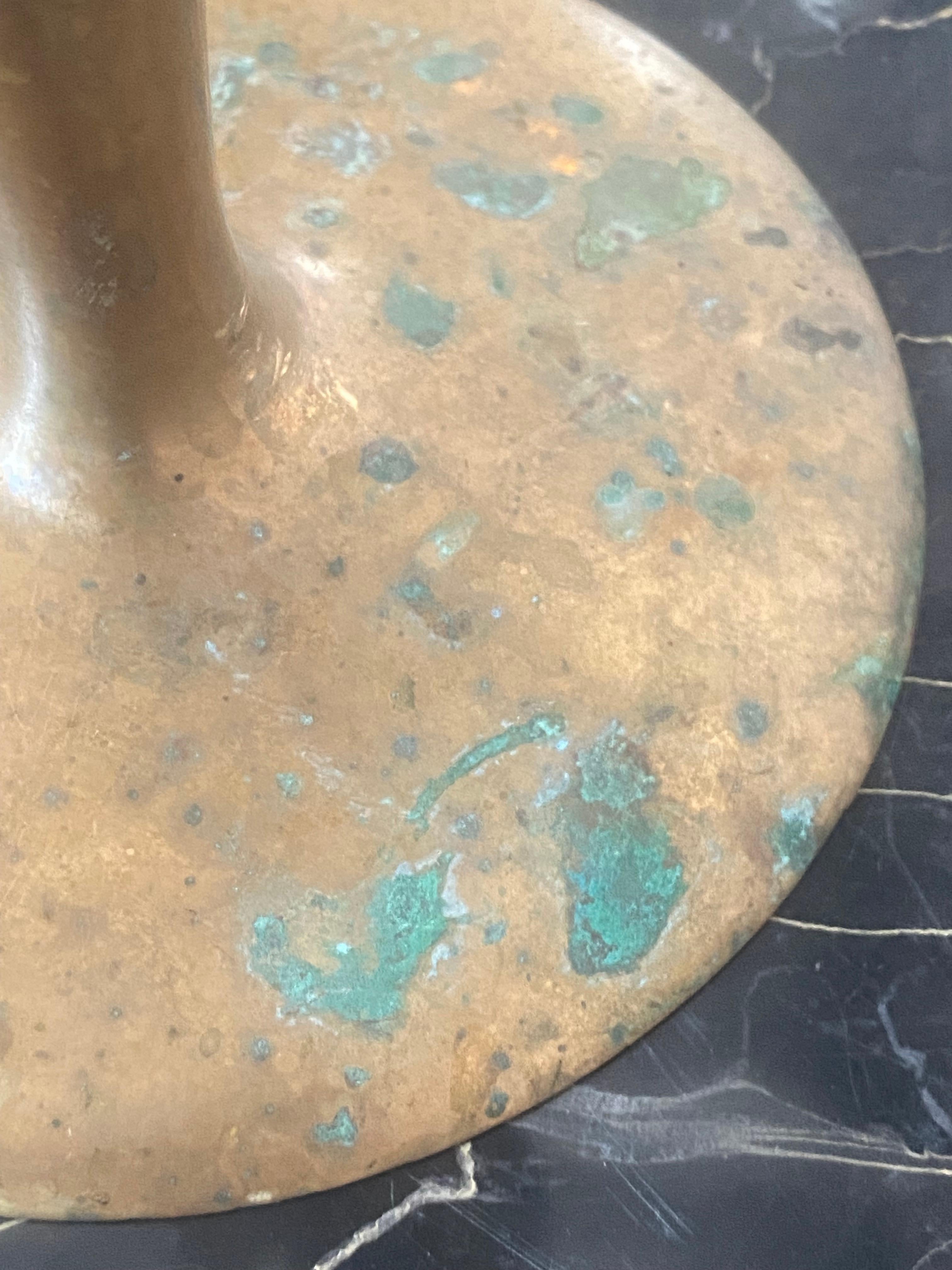 Portacandele Art Nouveau in bronzo, una coppia in vendita 11