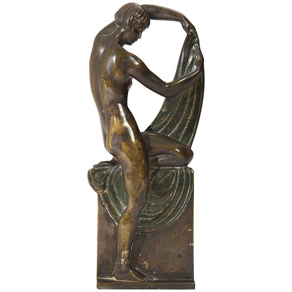 Bronze Art Nouveau Sculpture