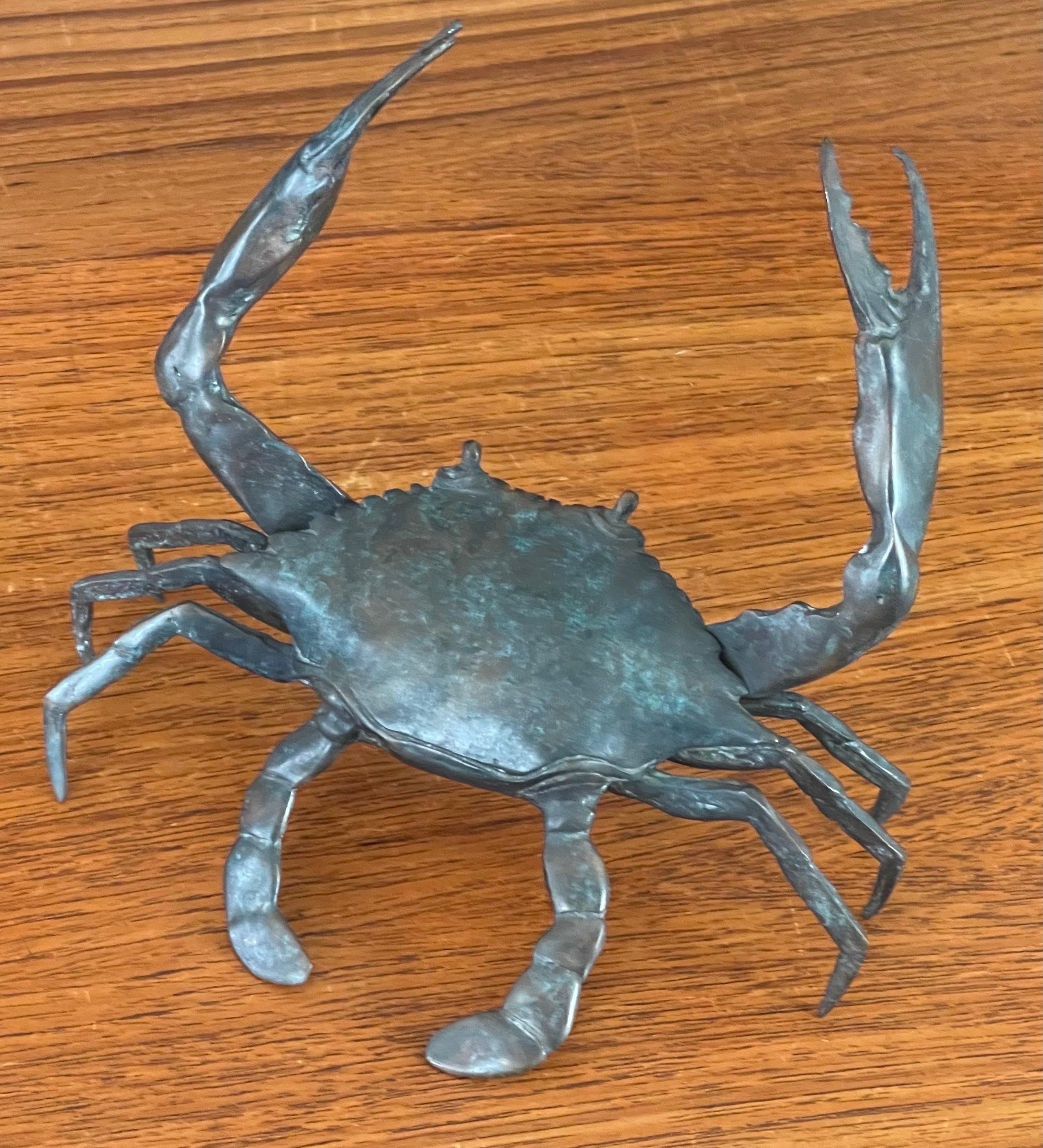 Bronze Articulated Crab Sculpture 5