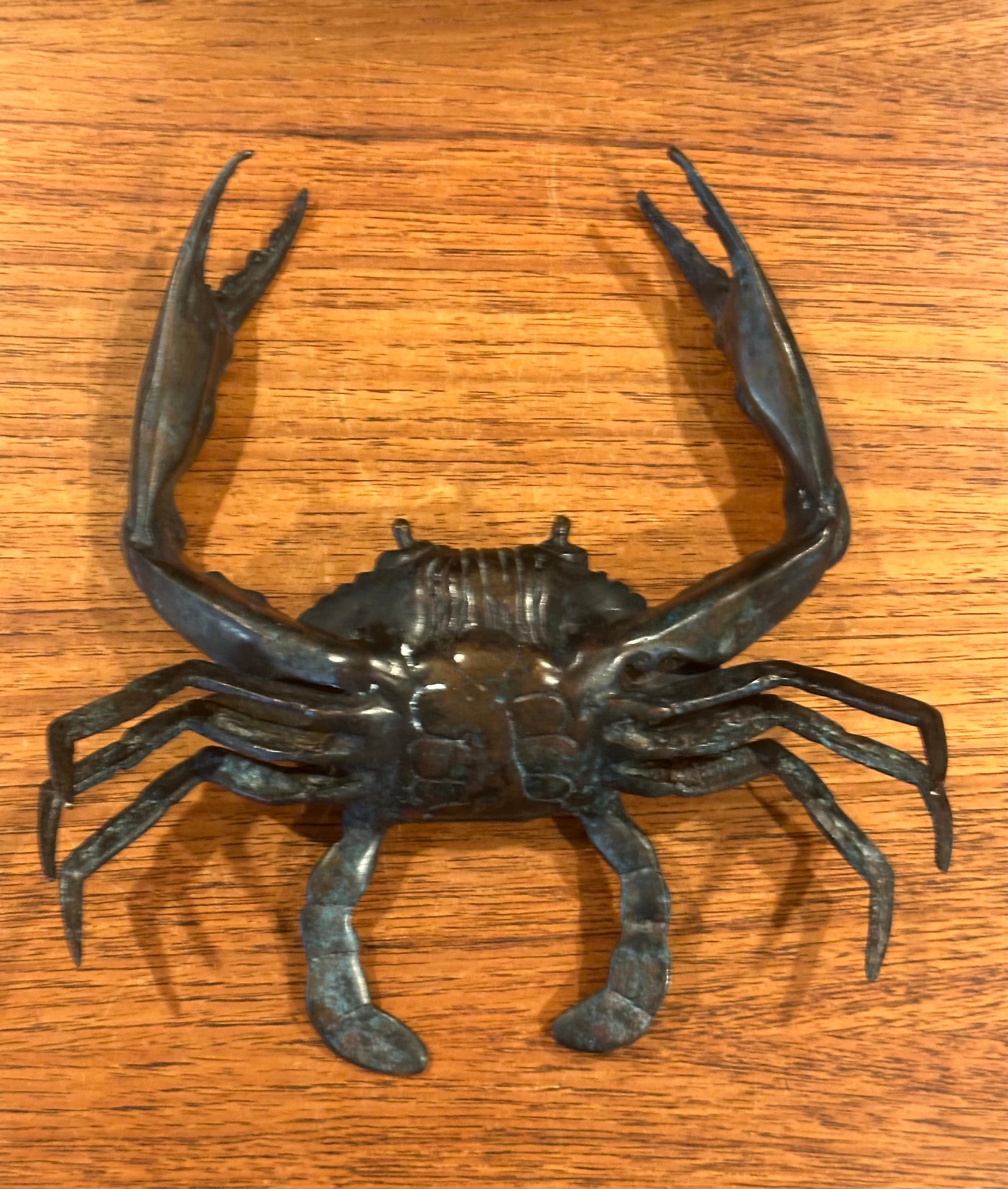 Bronze Articulated Crab Sculpture For Sale 7