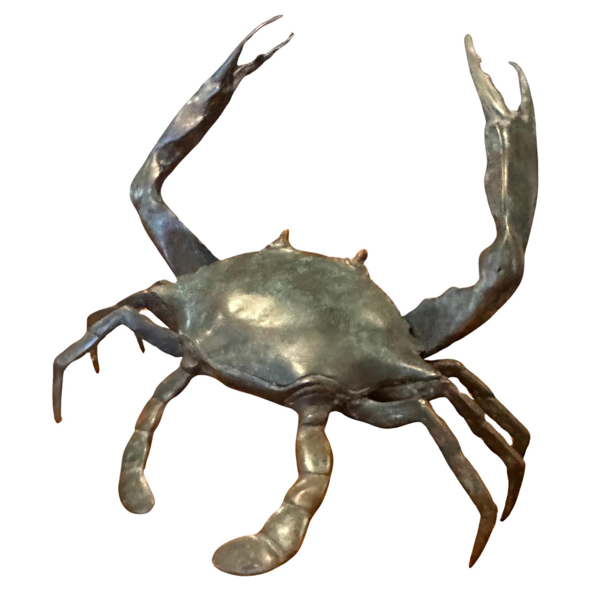 Bronze Articulated Crab Sculpture For Sale 9