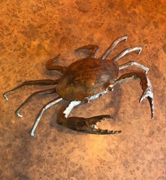 Bronze Articulated Crab Sculpture