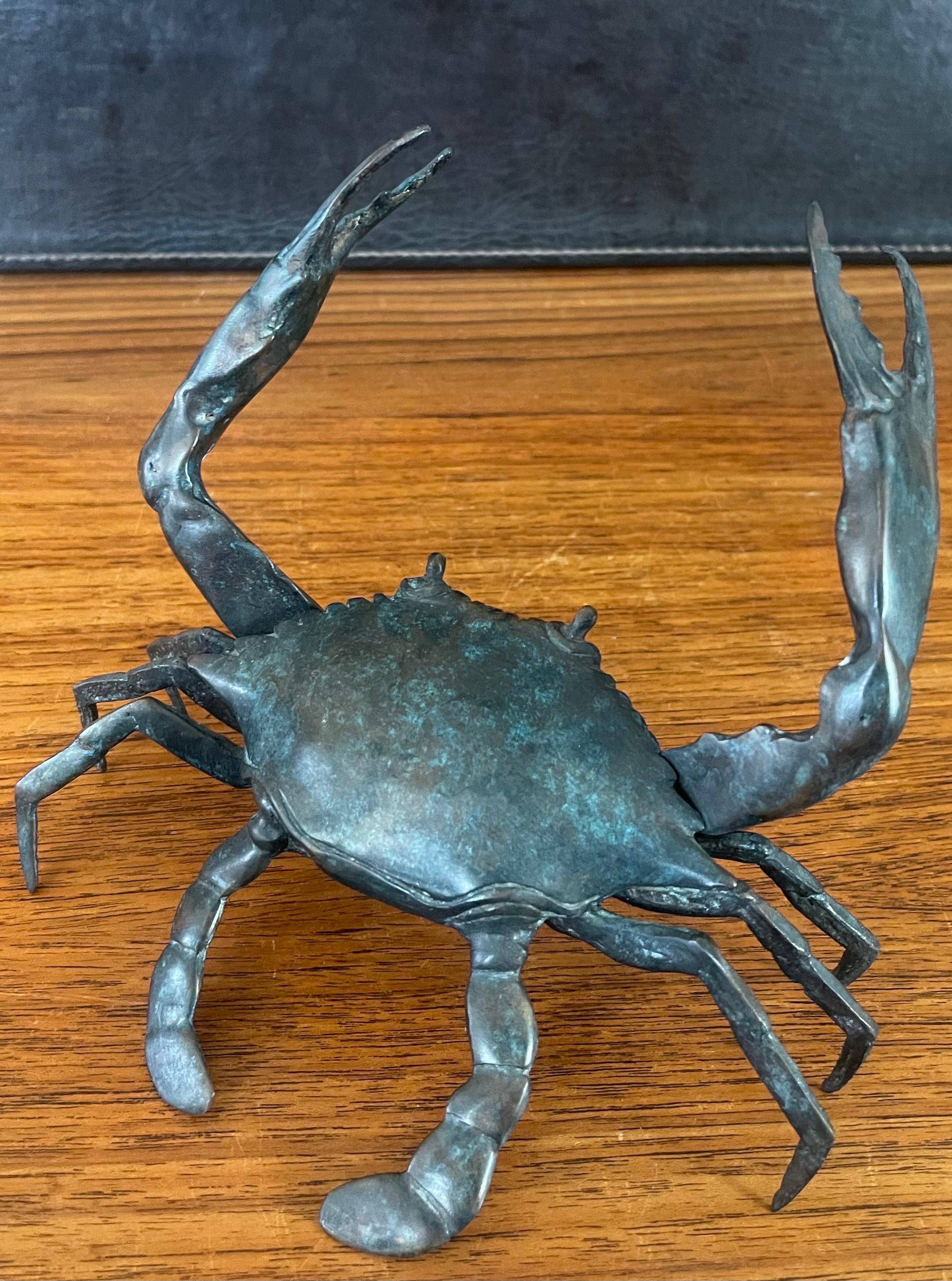 Bronze Articulated Crab Sculpture 1
