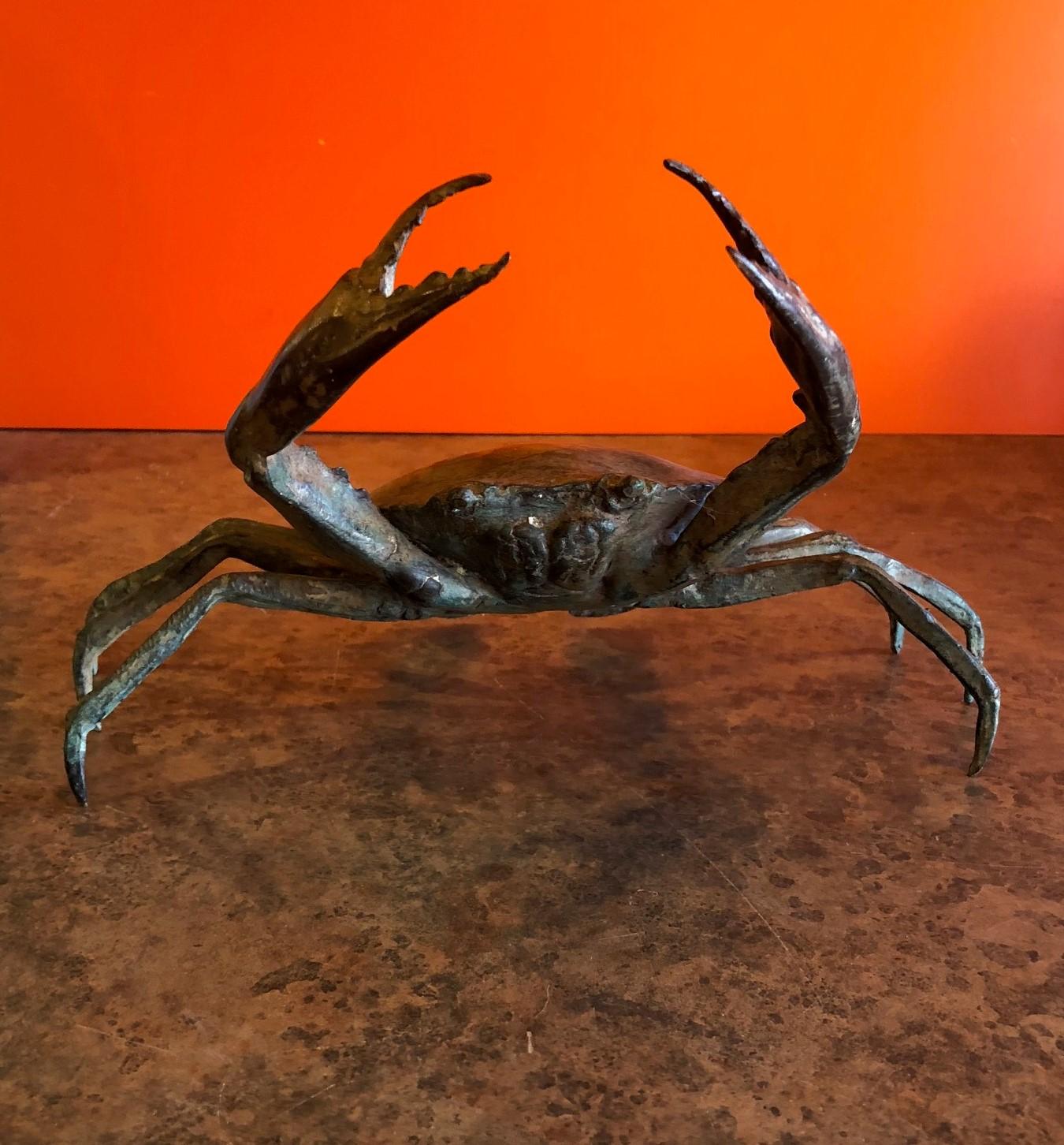 Bronze Articulated Crab Sculpture 1