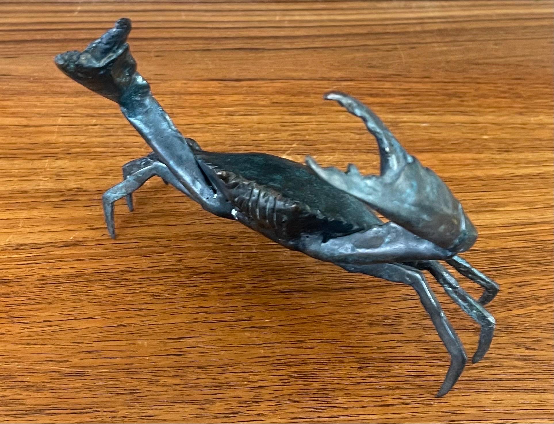 Bronze Articulated Crab Sculpture 3