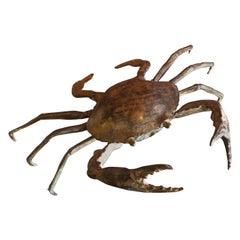 Bronze Articulated Crab Sculpture