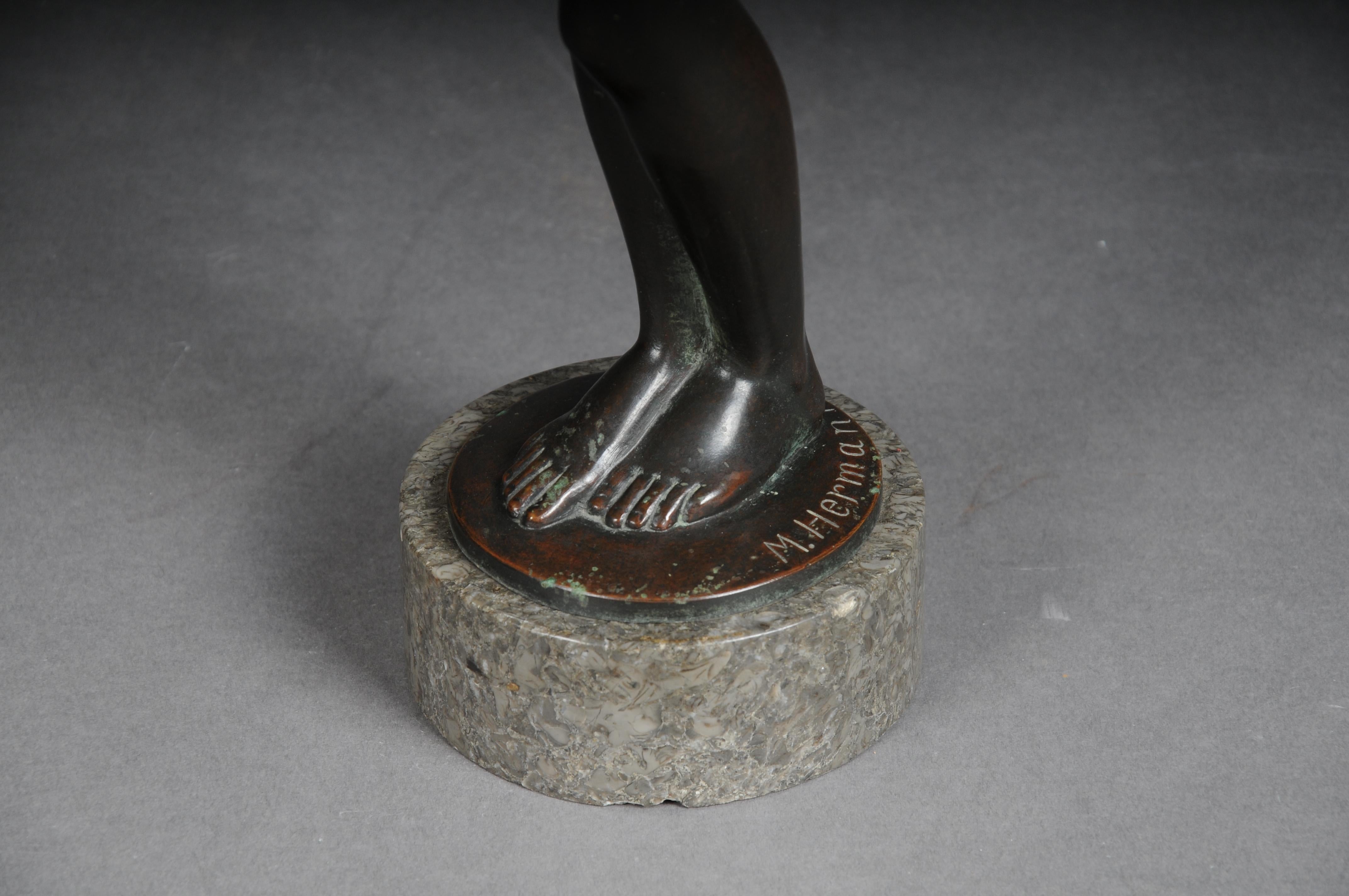 Figure d'artiste en bronze « Femme nue » de Max D. Hermann Fritz en vente 6