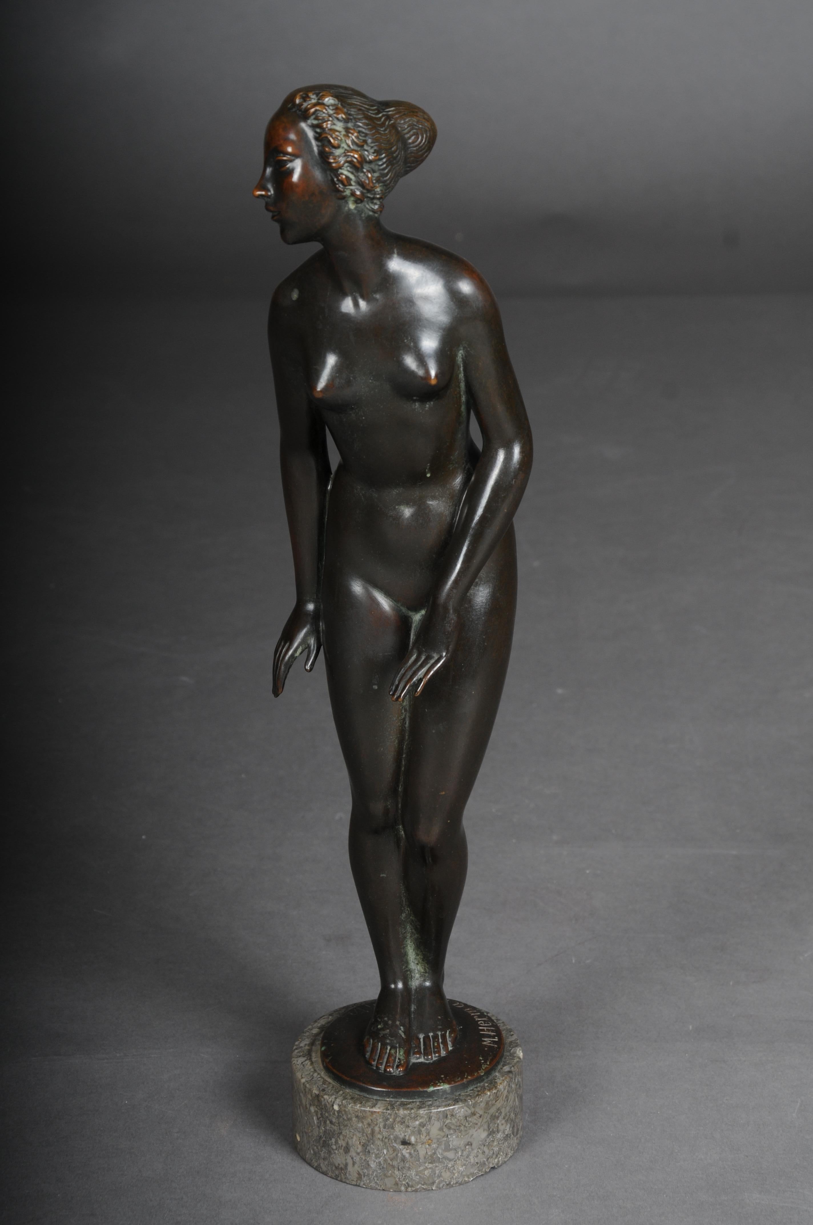 Figure d'artiste en bronze 