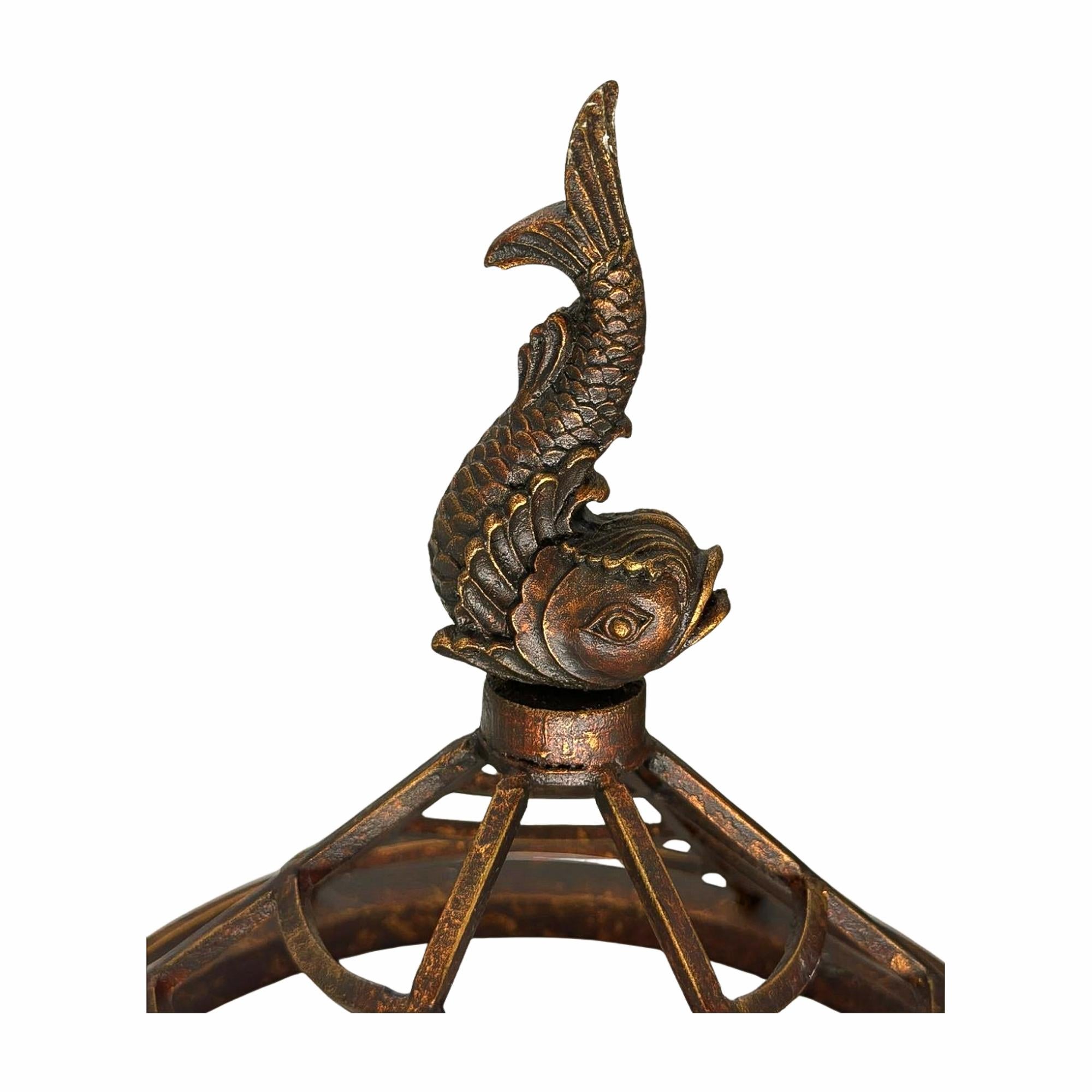 20th Century Bronze Asian Pagoda Candle Lantern For Sale