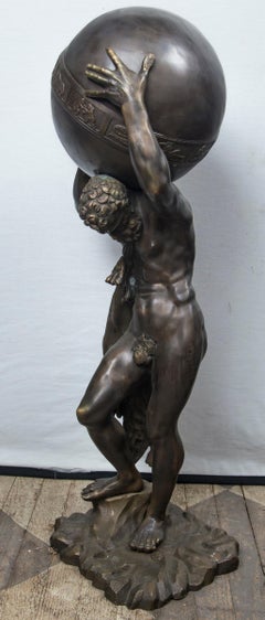 Bronze Atlas Holding the Globe of the Zodiac