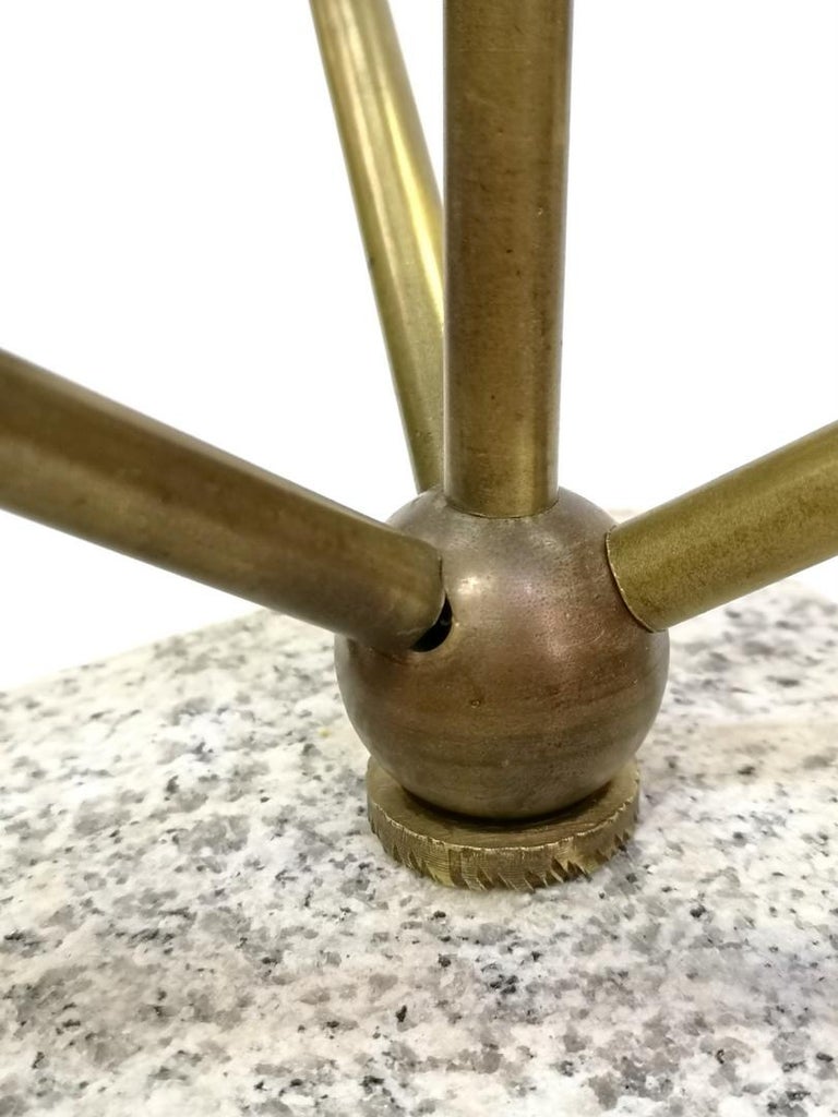 Late 20th Century Bronze Atomium Sculpture on a Marble Base, 1970s For Sale