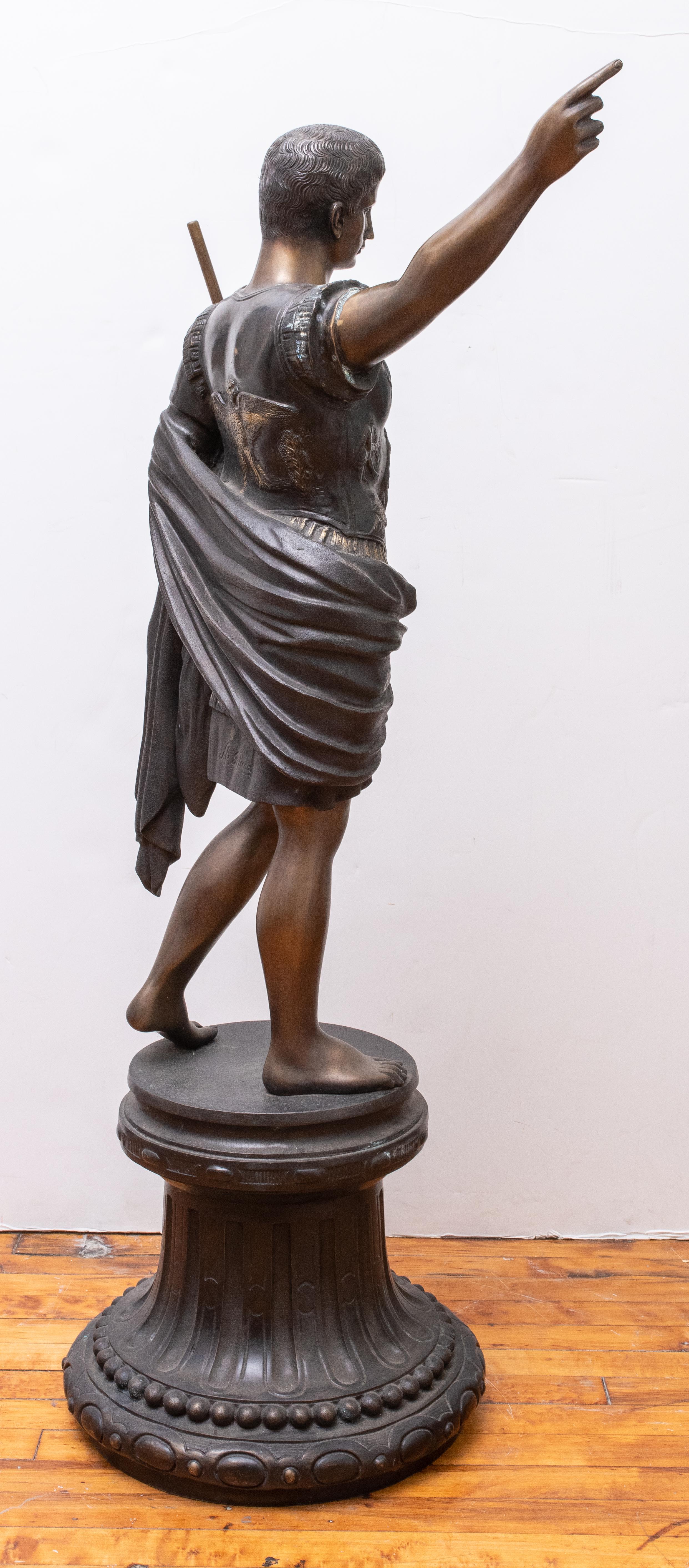 Bronze „Augustus der Prima Porta“ aus Bronze nach der Antike 6