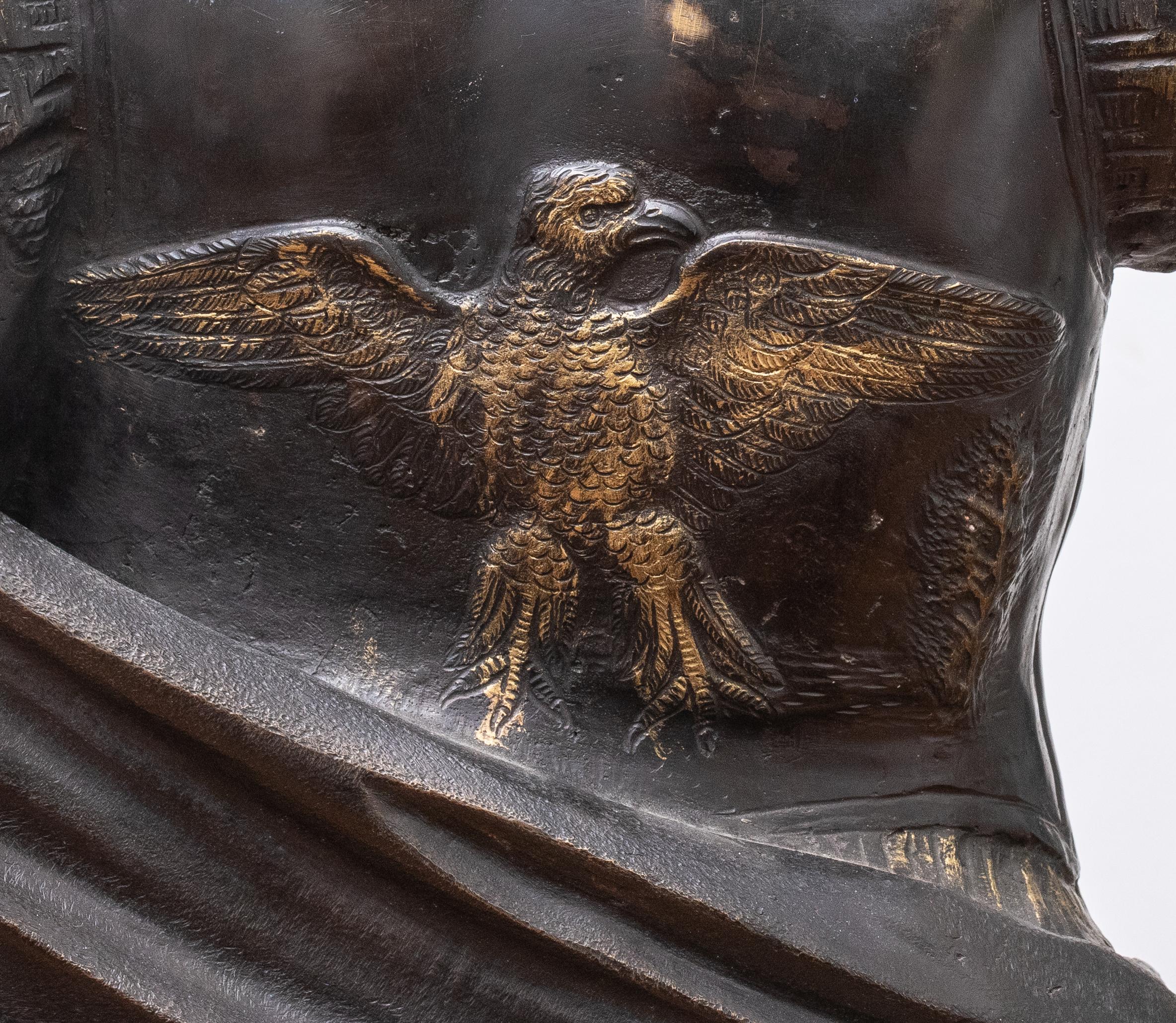 Bronze „Augustus der Prima Porta“ aus Bronze nach der Antike 8
